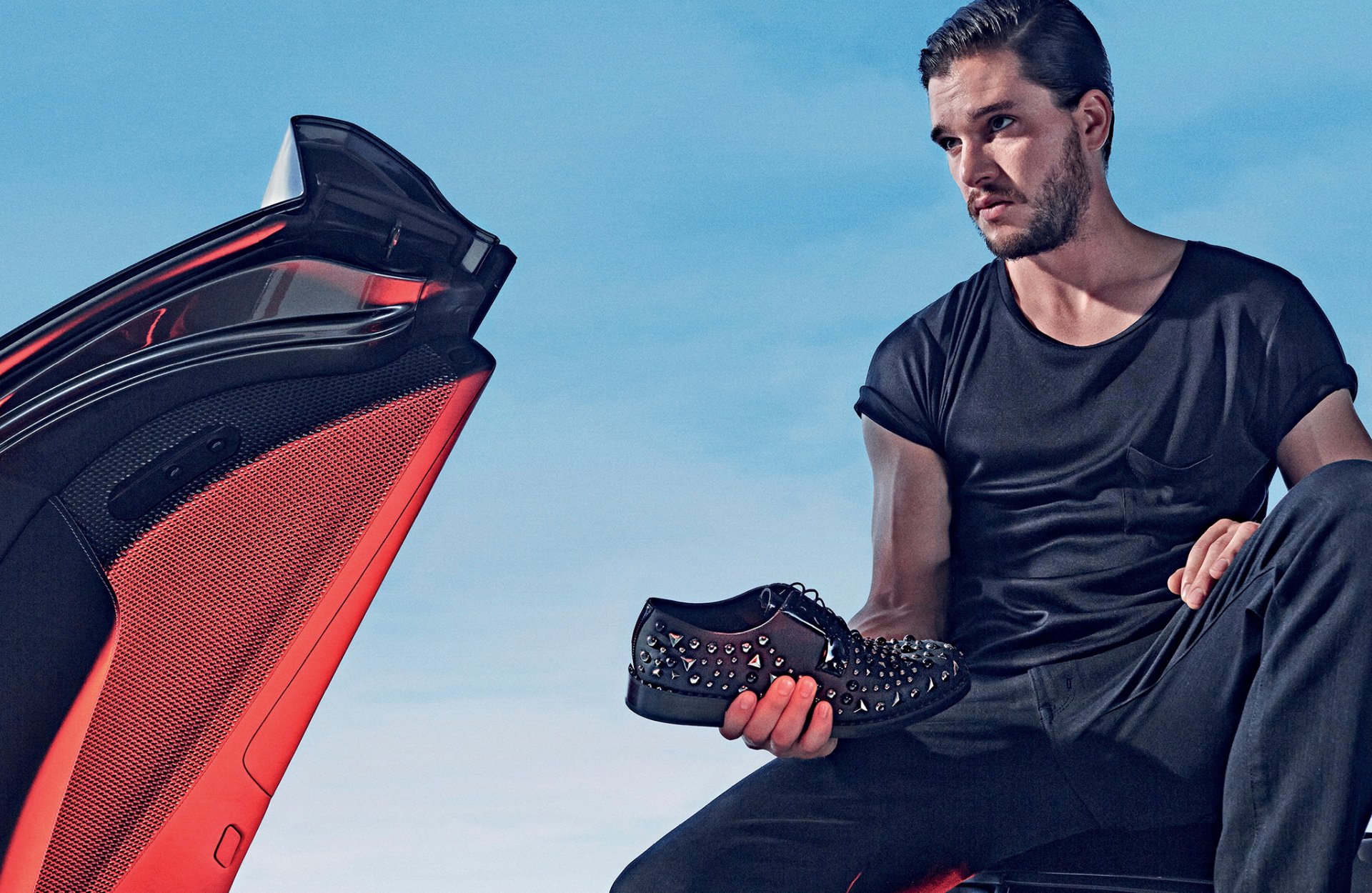 kit harington sesión de fotos jimmy choo marca