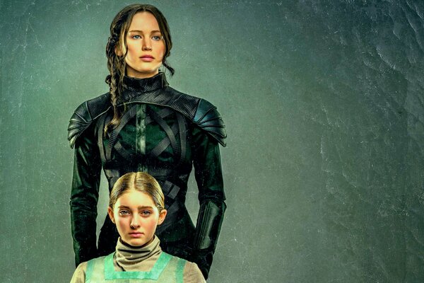 Art basé sur les Hunger Games-Katniss avec sa sœur Primrose