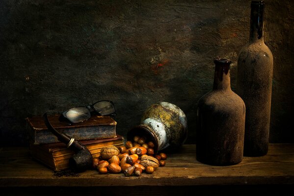 Painting life in the shadow still life