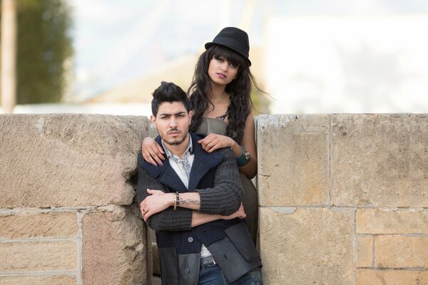 Guy and girl dressed in the style of Morocco-casablanca