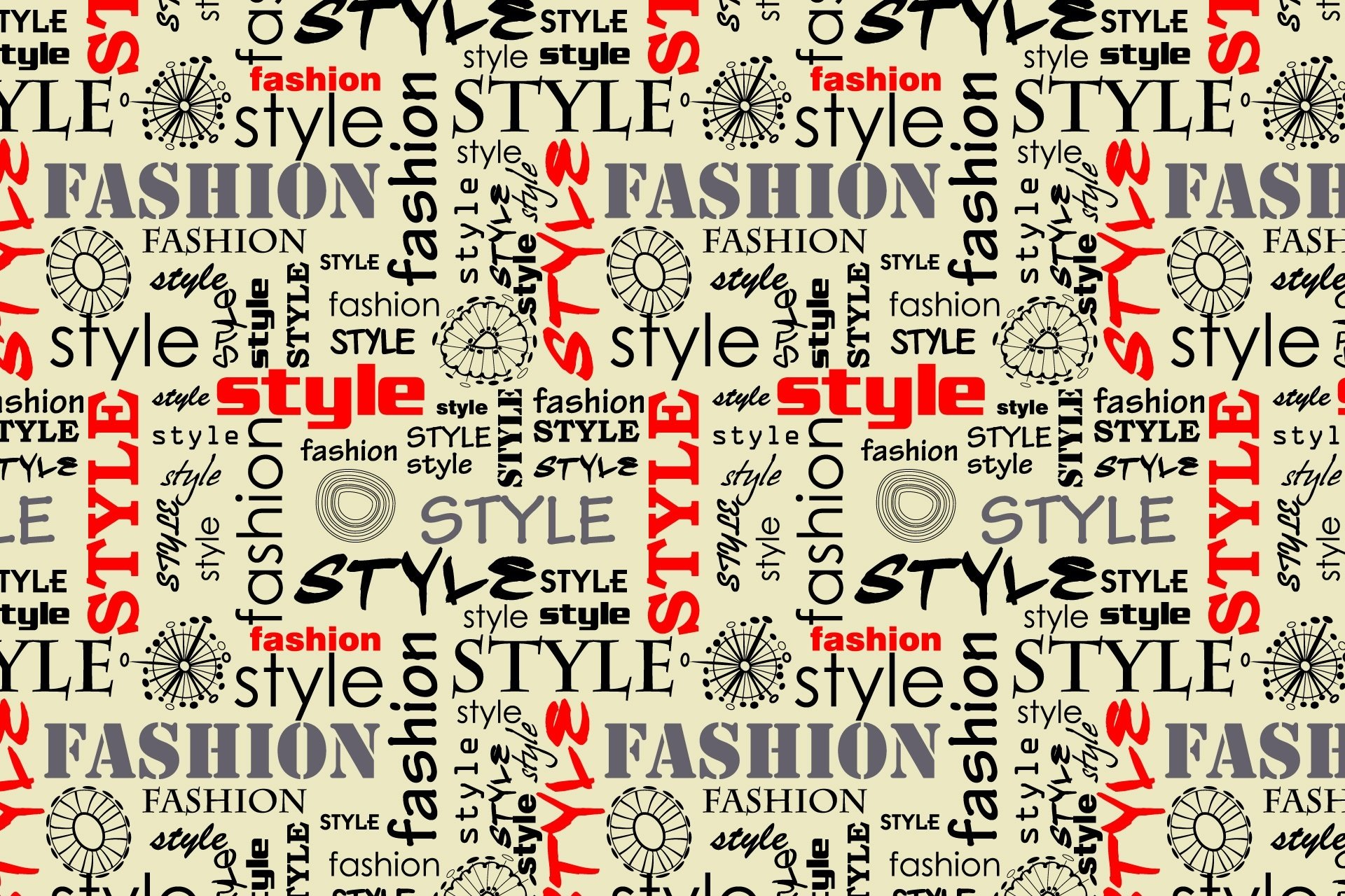 stile di moda stile parole lettere font