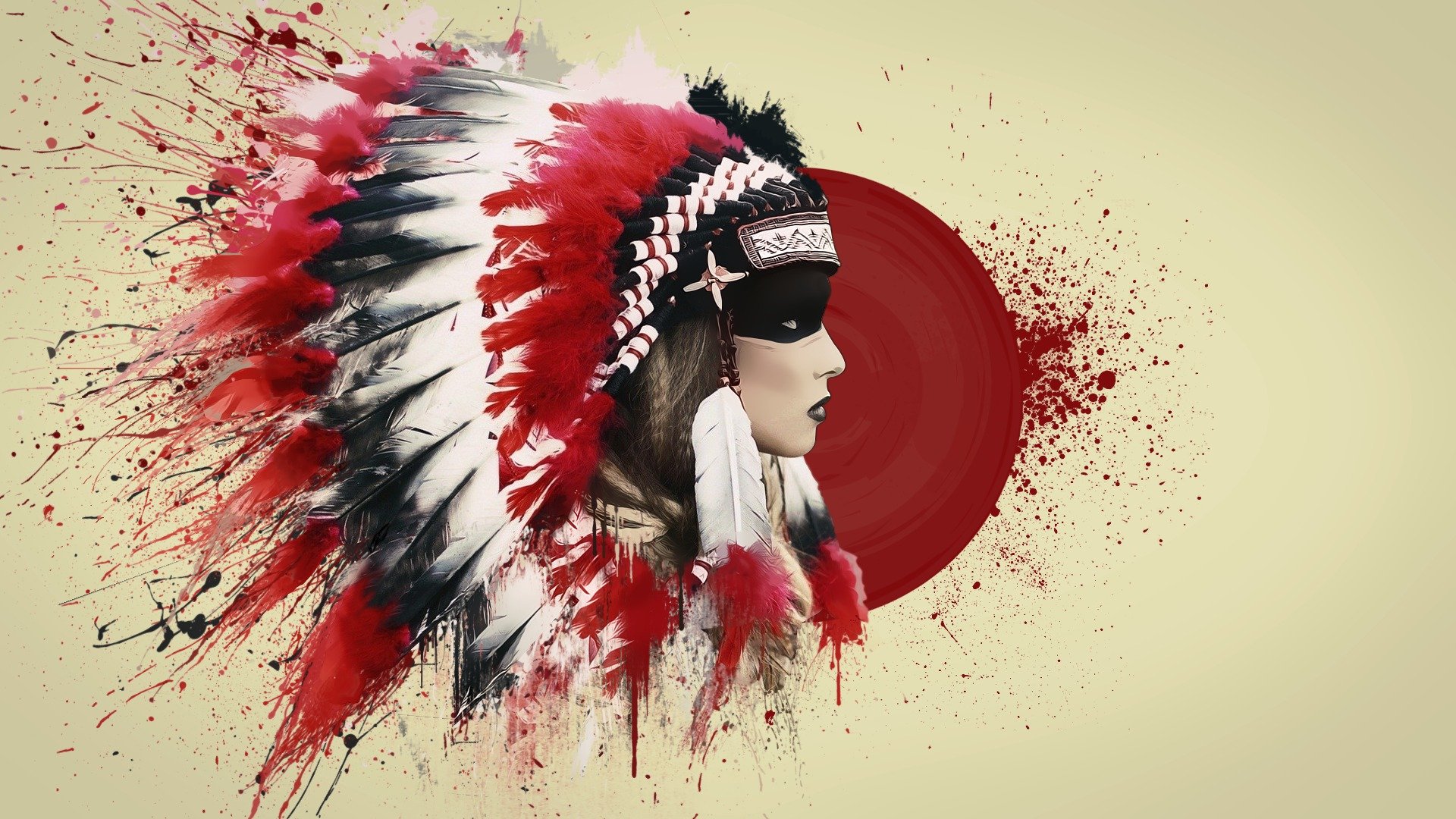 indio plumas arte sangre roach