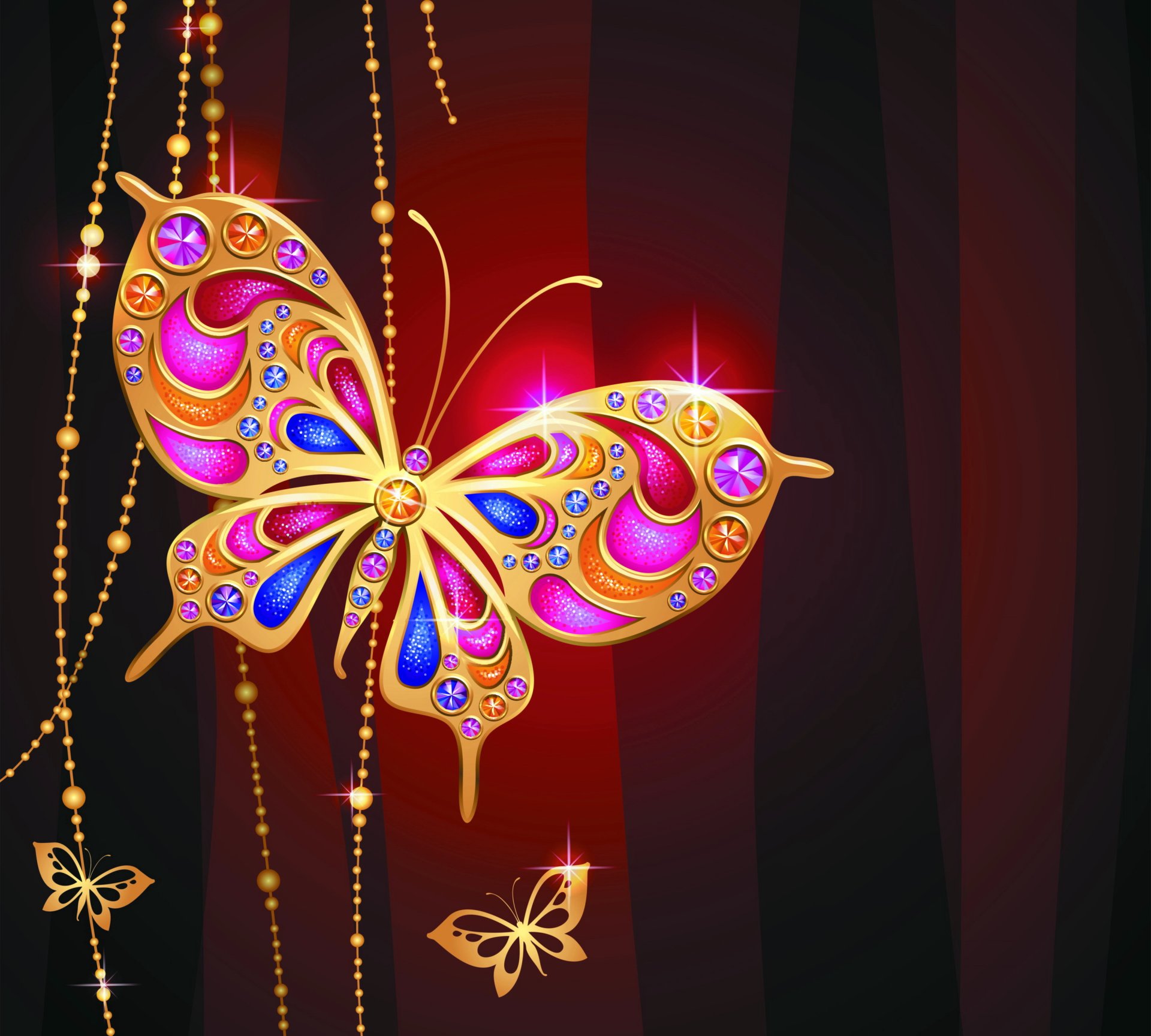 jewelry butterfly gold diamonds jem design sparkle prestigious jewelry