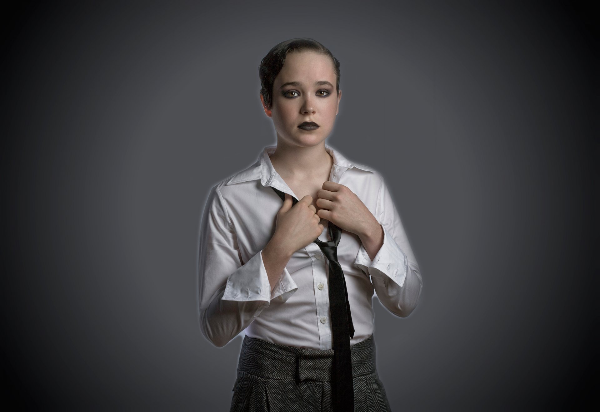 style unisexe maquillage nouvelle image portrait ellen page