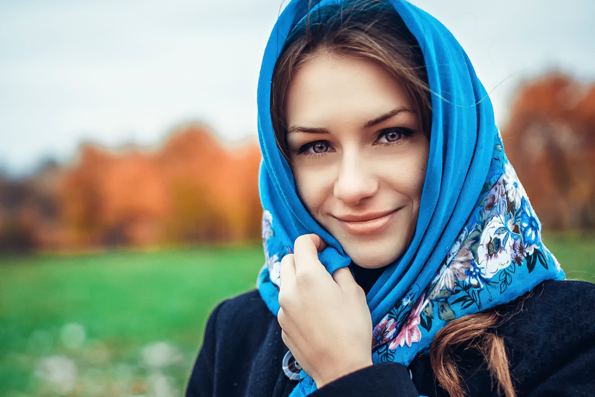 russian russian beauty headscarf russian beauty girl