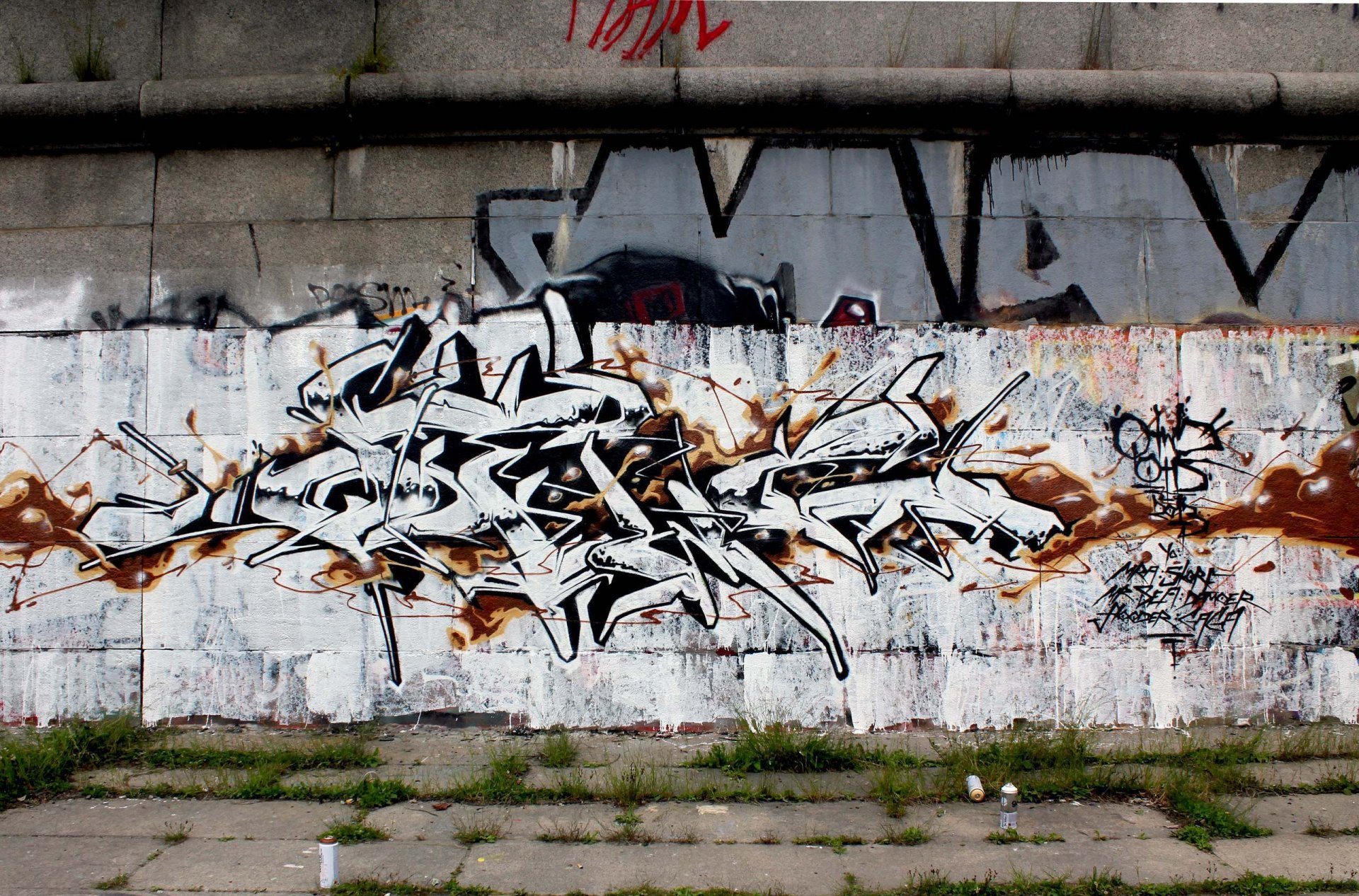 graffiti q2 otd crew wild style wall