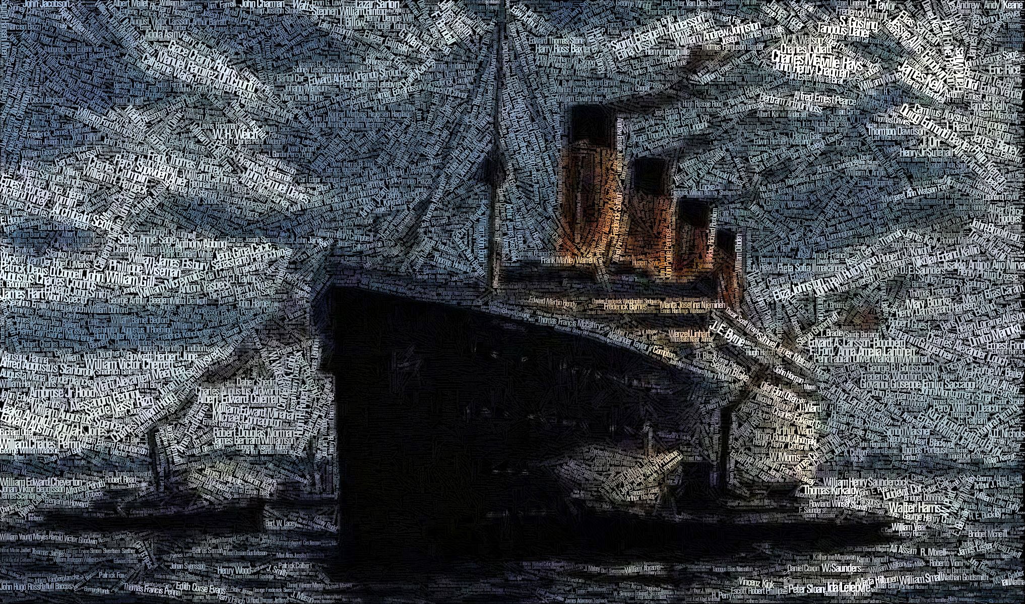 titanic nave passeggeri transatlantico nave disegno nomi rimorchiatori in movimento