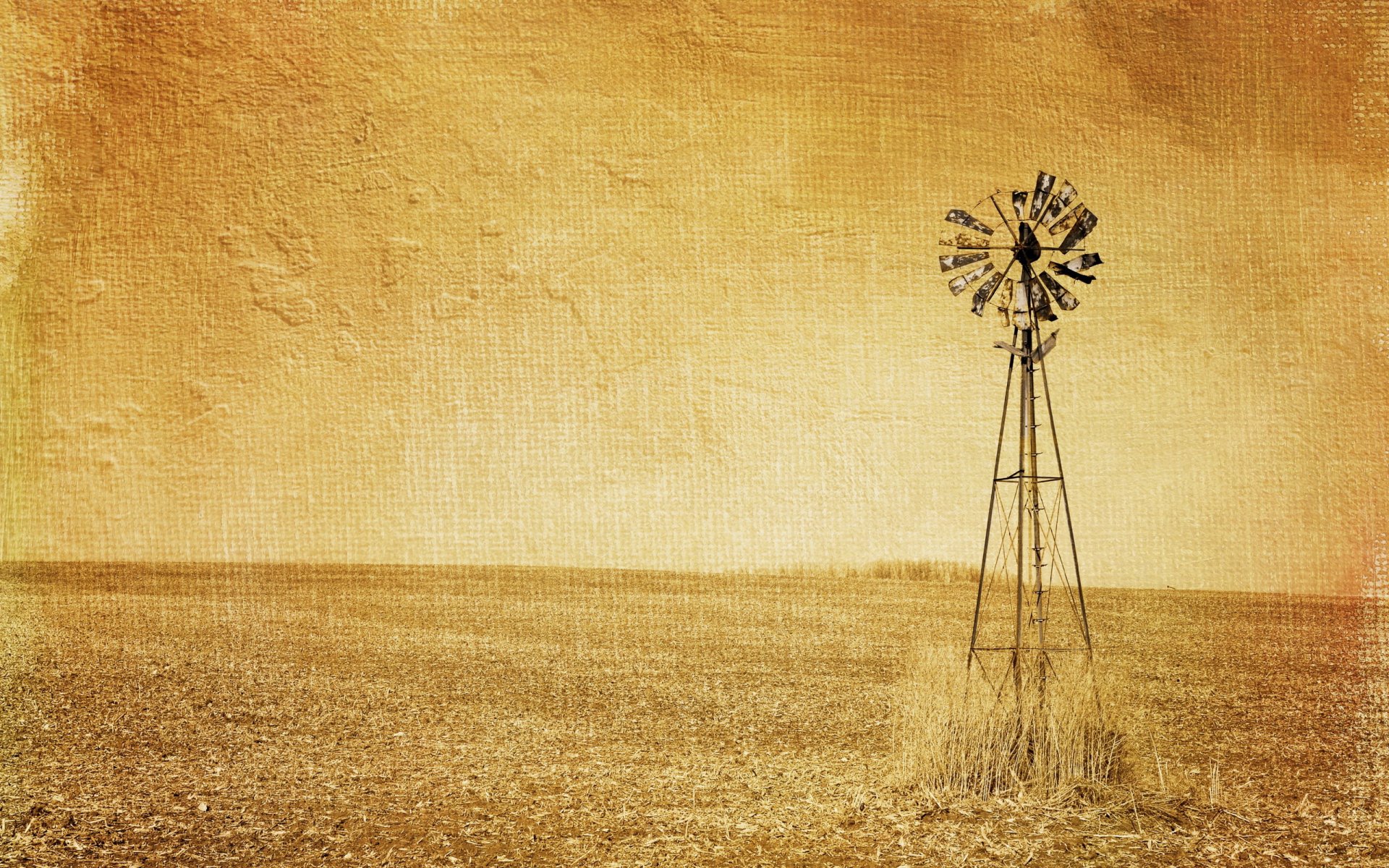 campo molino de viento fondo estilo