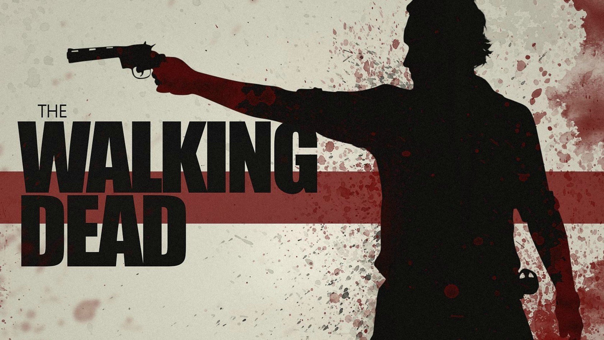 the walking dead rick grimes andrew lincoln hodyatsie dead blood splatters drops vector