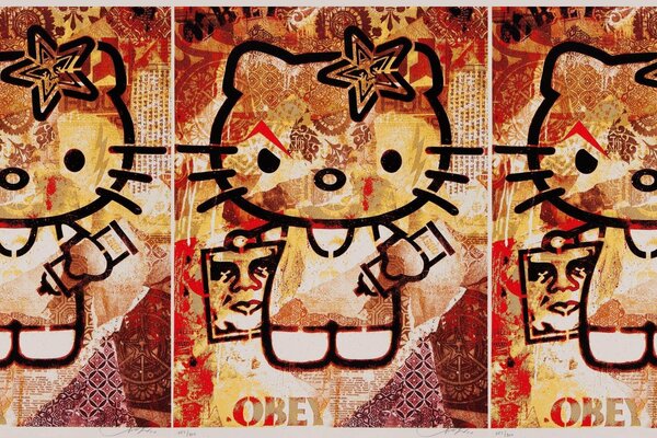 Evil hello kitti obey