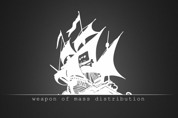 Das Logo mit dem Schiff zeigt eine Massenvernichtungswaffe