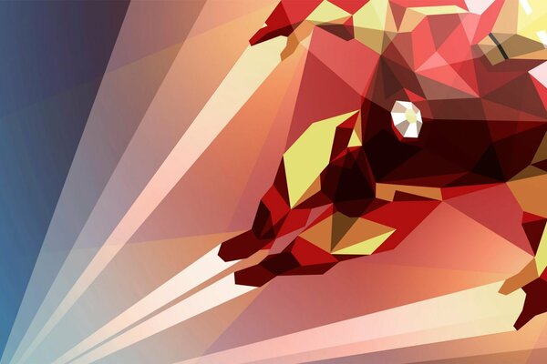 Abstract Art of Iron Man