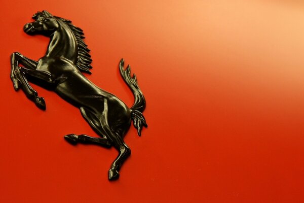 Ferrari emblem in the form of a horse