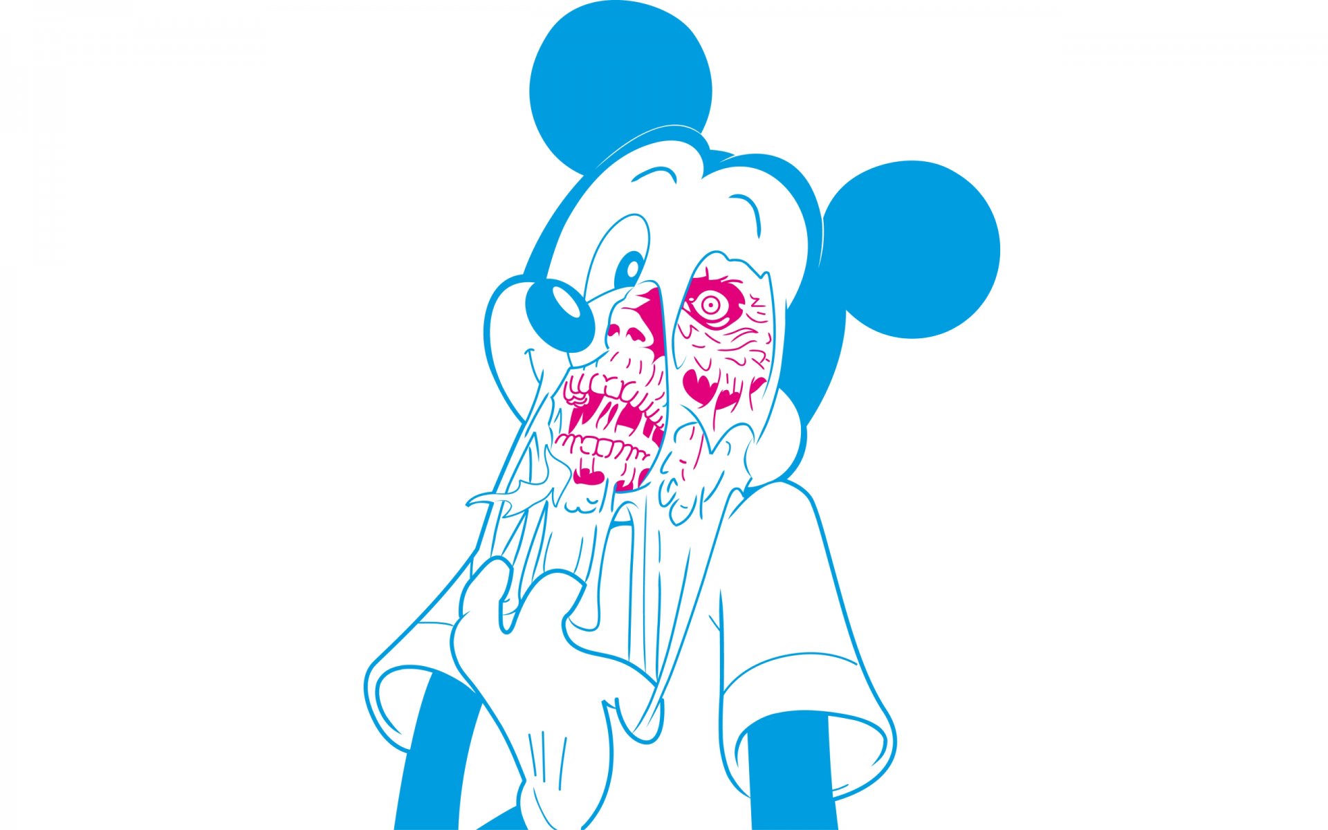 topolino zombie cranio arte arte sfondo