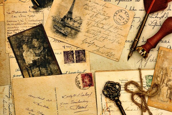 Винтажные бумаги и старинные письма