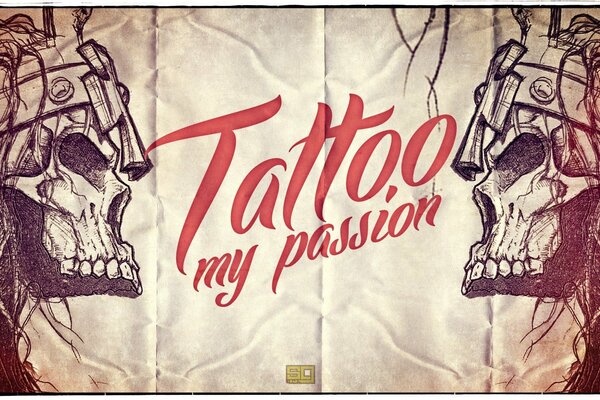 Stylish inscription Tattoo is my passion 