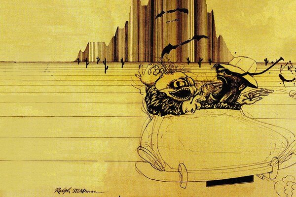 Reproduction of Fear and Hatred by Ralph Steadman