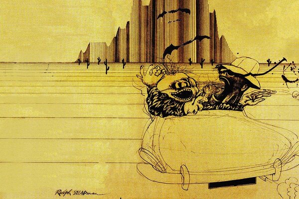 Riproduzione di paura e odio di Ralph Steadman