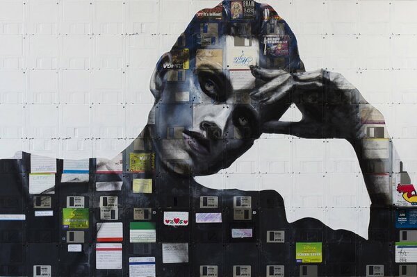 Floppy art by nick gentry