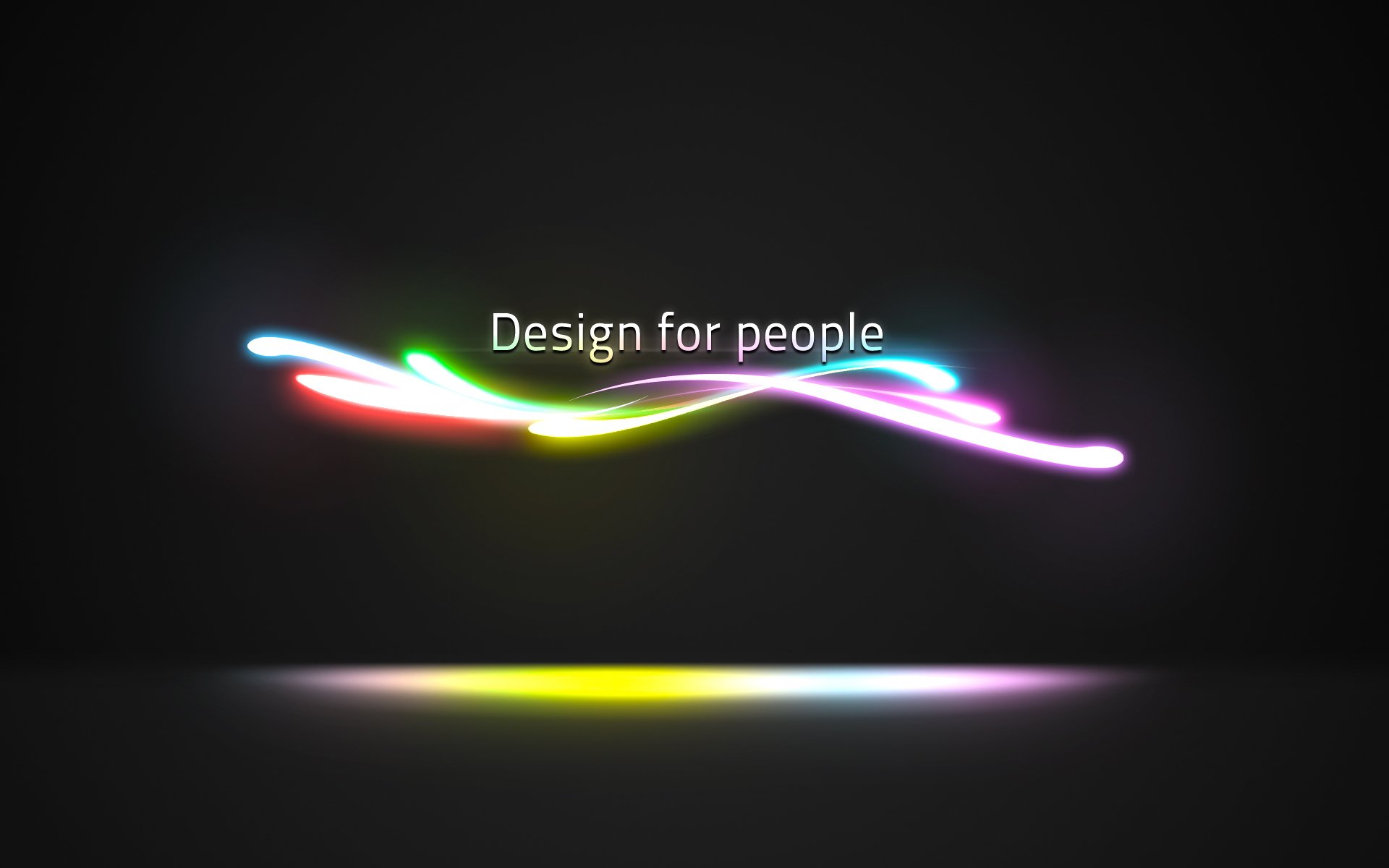 design for people neon line