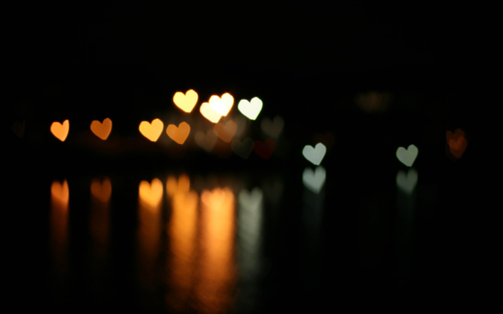 bokeh effect bokeh heart reflection