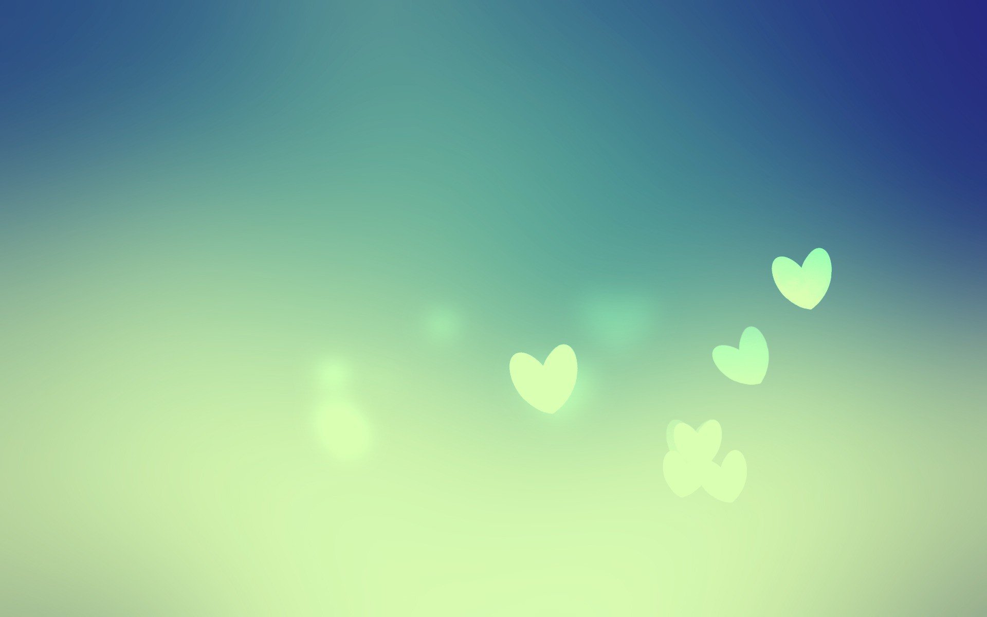 heart hearts background green