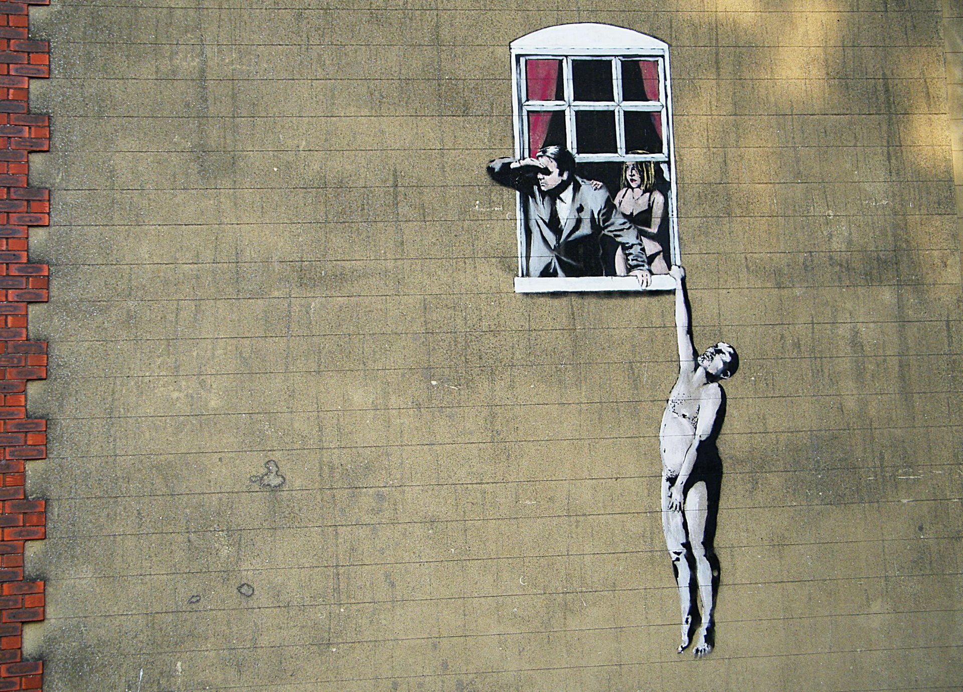 banksy graffiti the situation