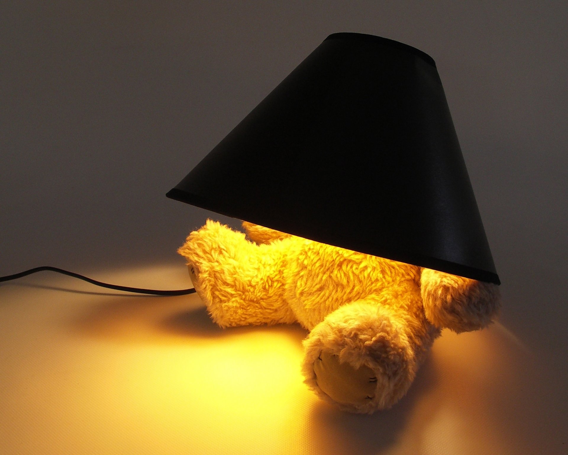 teddy bear teddy bear creativo lampadina luce paralume originale