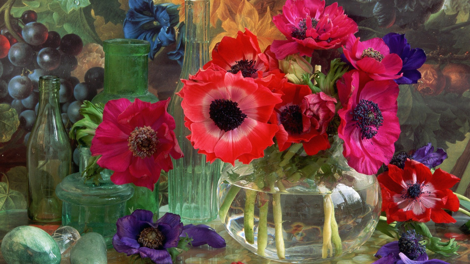 till life flower glass vase