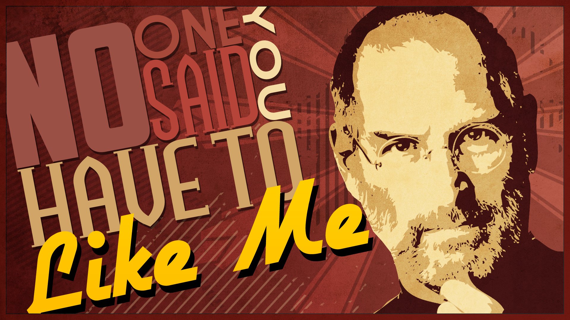 steve jobs lettering come me