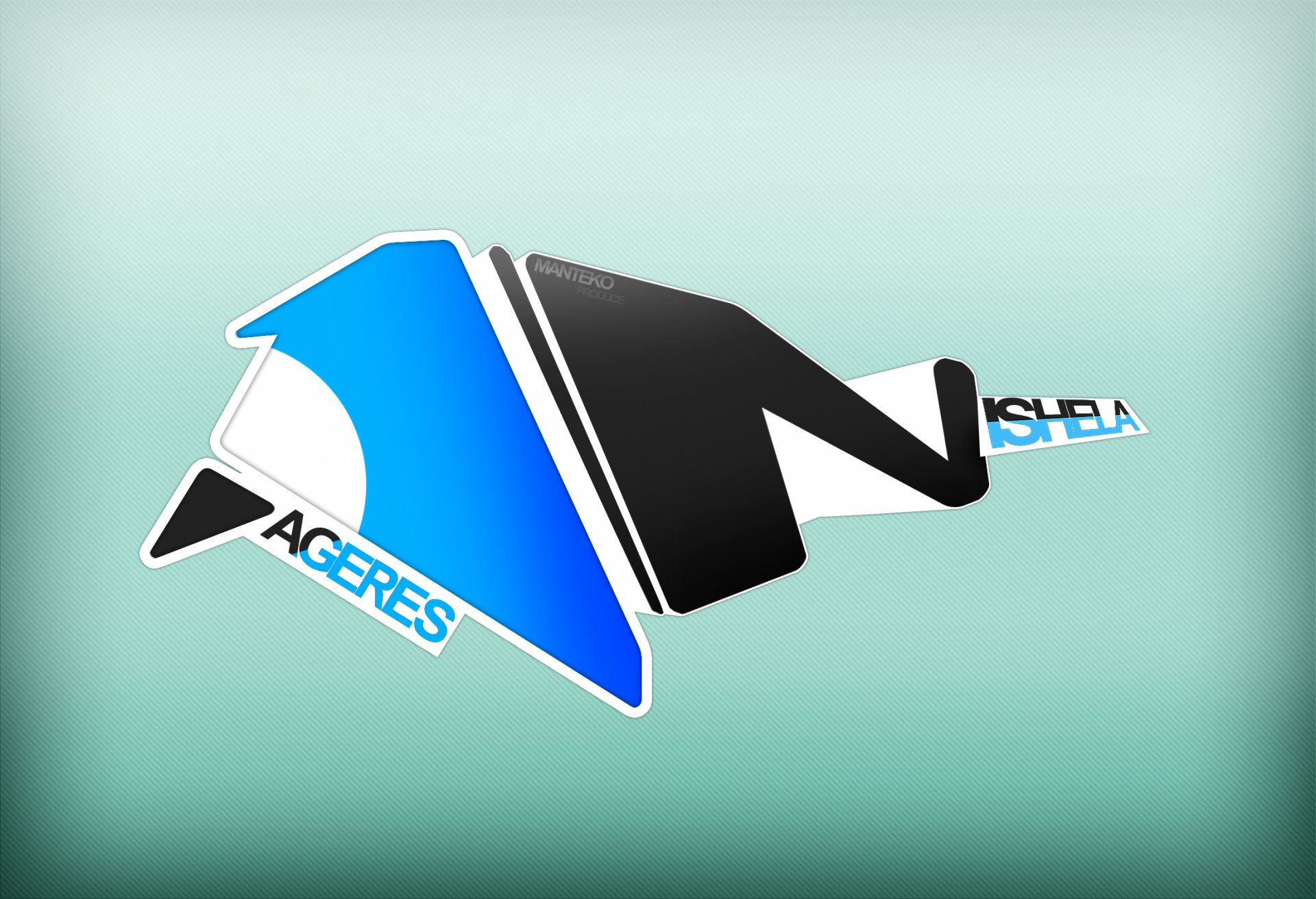 estilo marca marca logotipo agua gotas abstracción minimalismo representación graffiti 3d arte diseño robot pintura color brillo patrón dibujo formas verde cian azul frescura fresco actualidad vivo diverso impresionante interesante mágico elegante