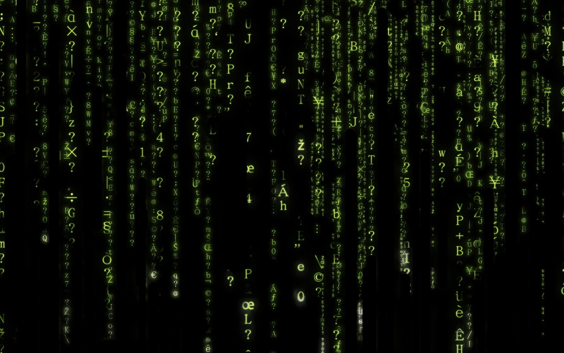 matrix last bildschirm hieroglyphen klassisch