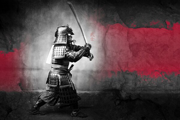 Guerriero samurai nel buio