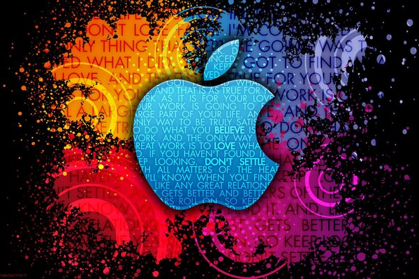 Logotipo colorido de apple