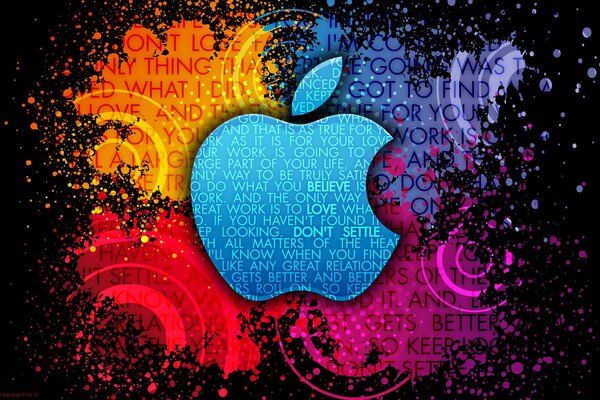 Logo Apple coloré