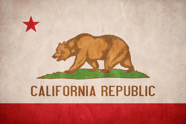 Bandiera della California walking Bear