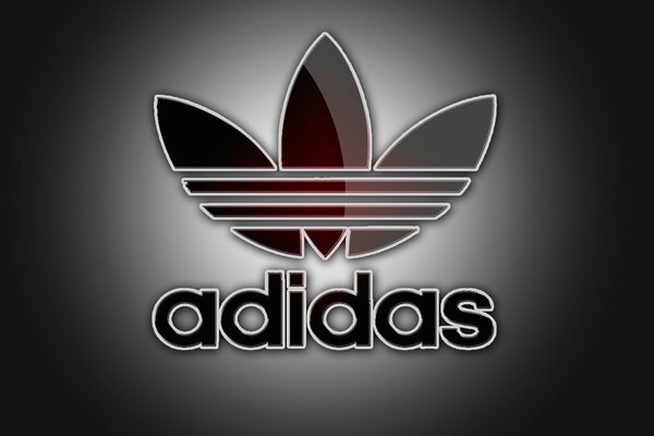Das Spiel von Licht und Schatten wird das Adidas-Logo hervorheben
