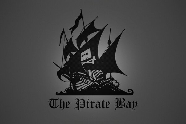 The pirate bay sur fond gris