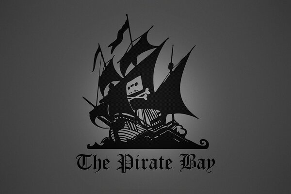 The pirate bay su sfondo grigio