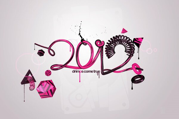 Year, emo theme, pink black