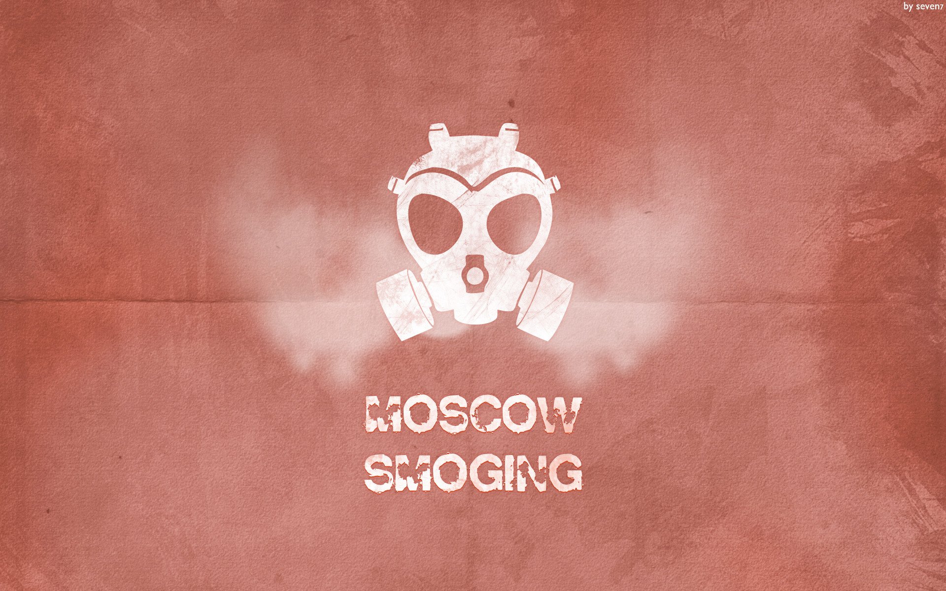 moscow smoging respirator red