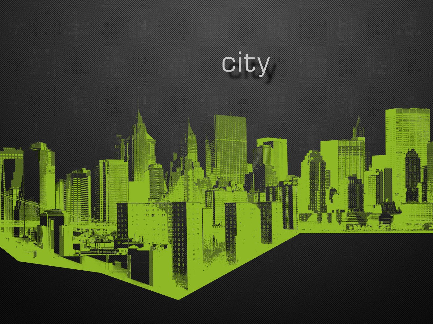 city black green