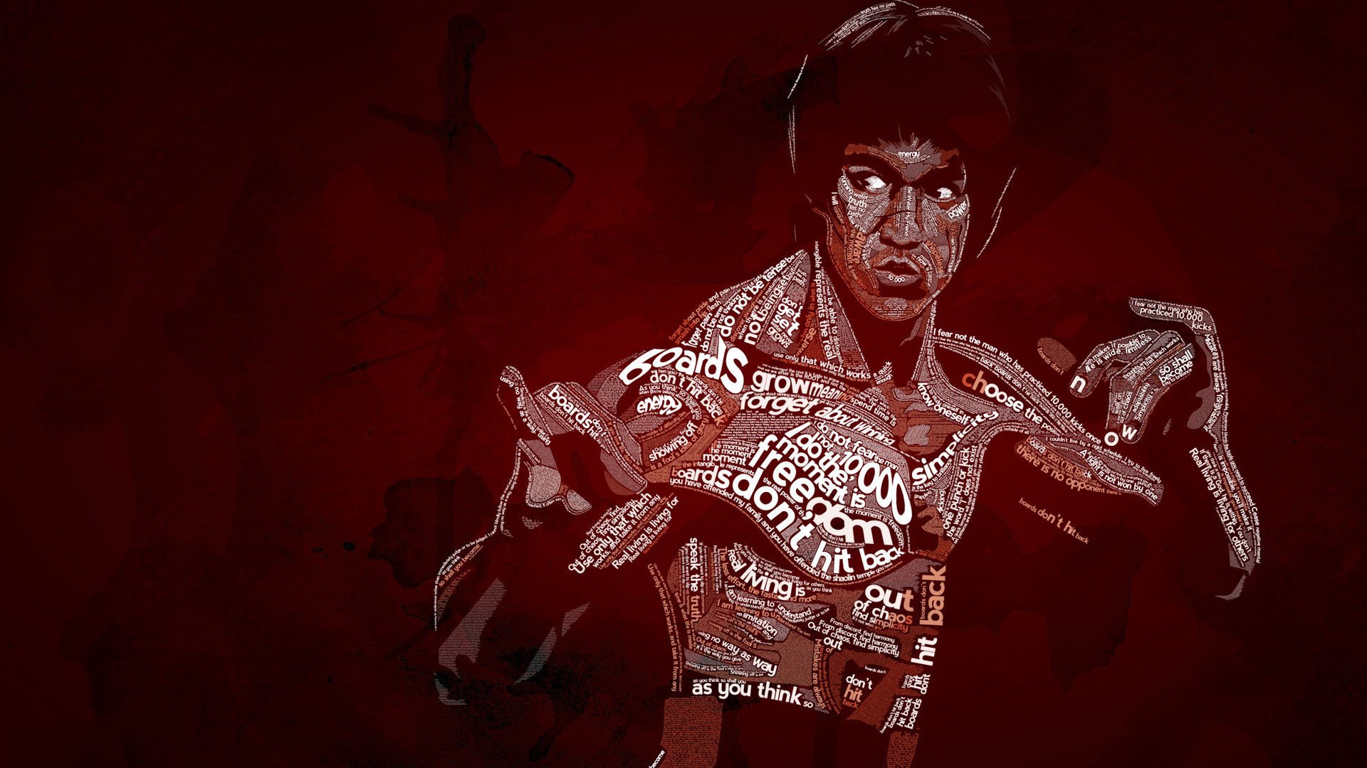 bruce lee typography typography be water nautilus d