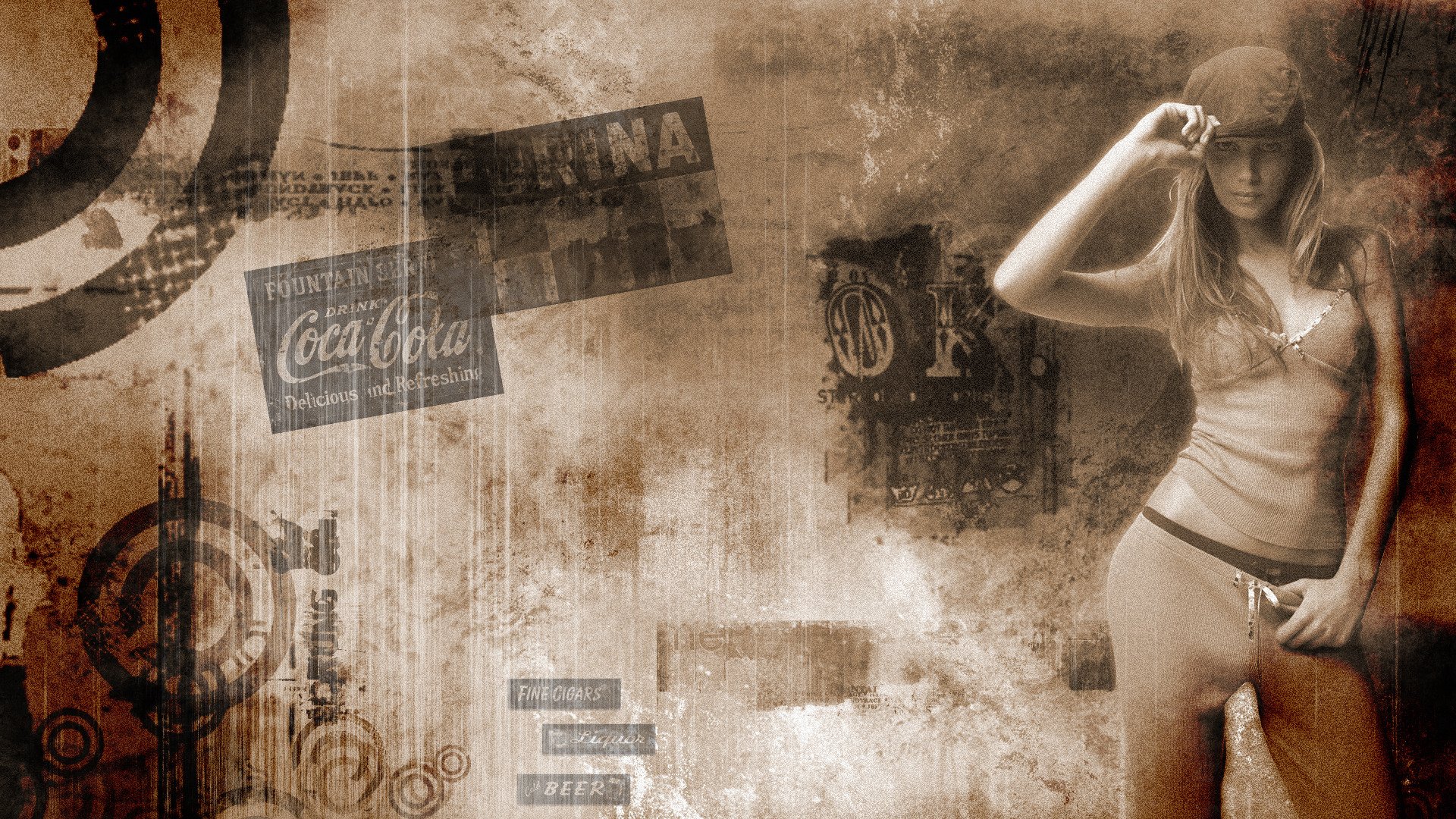 vintage sepia wallpaper