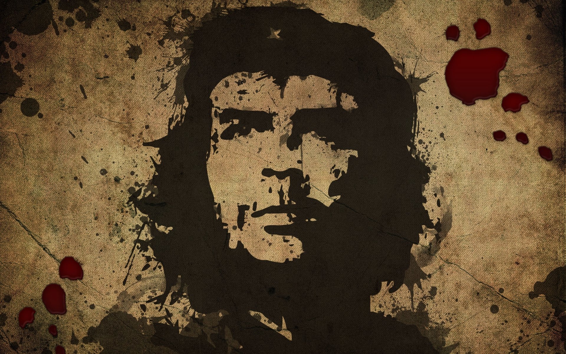 che guevara portrait sang liberté