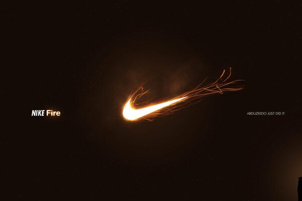 Logo Nike feu