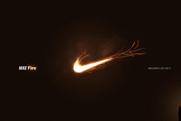 Logo Nike infuocato