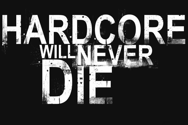 On a black background, hardcore will not die