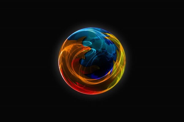 Browser logo on a black background