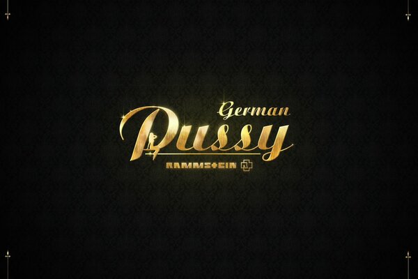 Rammstein-Plakat. German Pussy